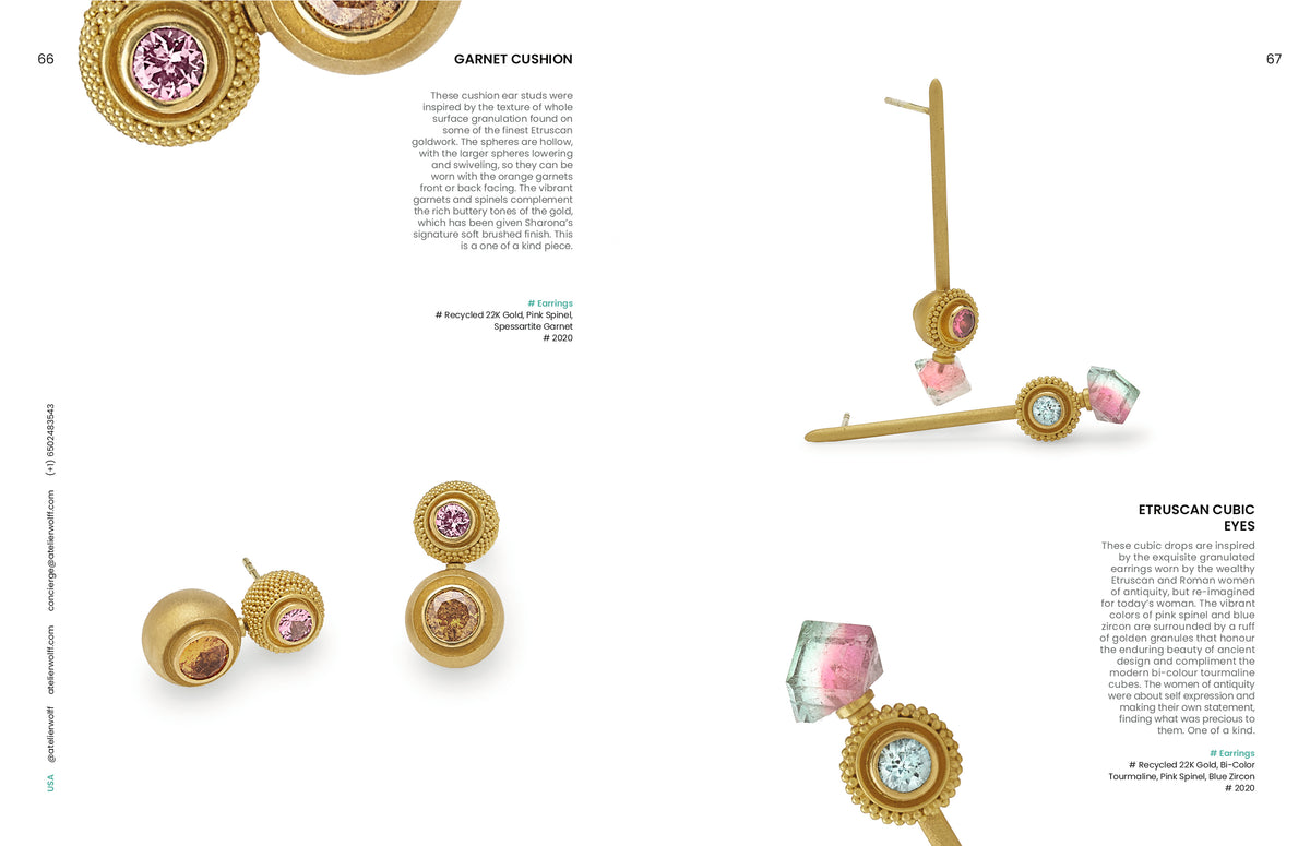 Catalogue page form the 2021- 2022 Artistar Jewels exhibition in Milan.