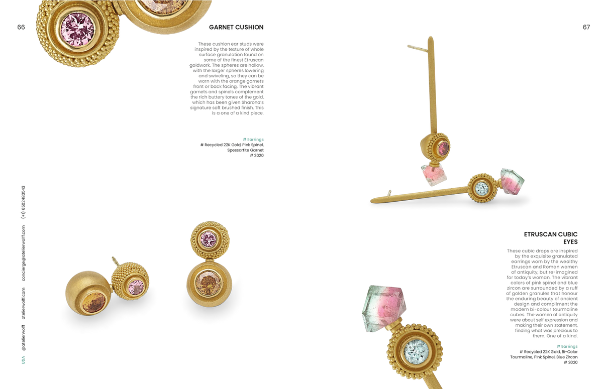 Catalogue page form the 2021- 2022 Artistar Jewels exhibition in Milan.