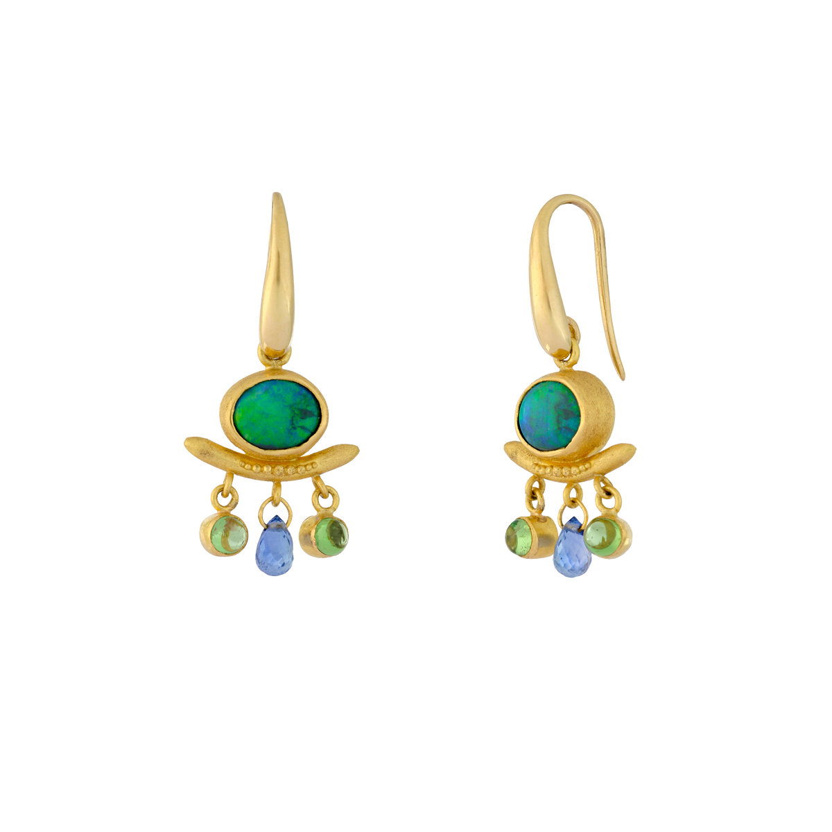 Black Opal Crotalia Earrings