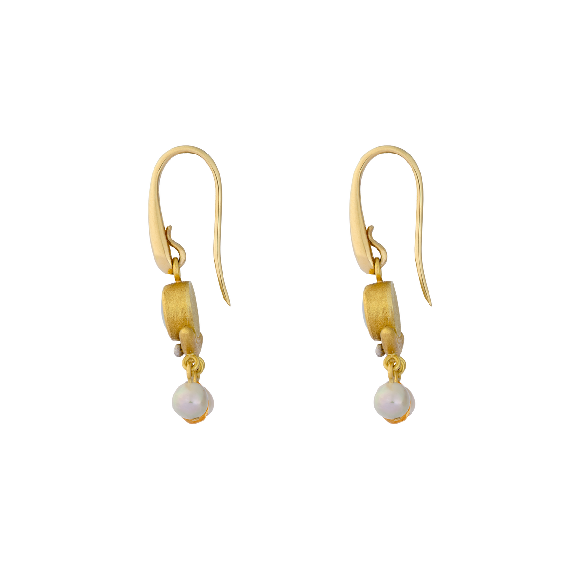 White Opal Crotalia Earrings