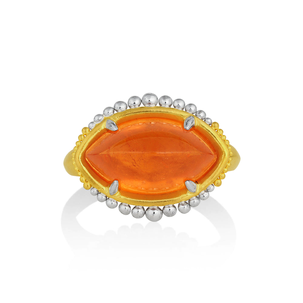 Top view of the Fiery Ora ring.