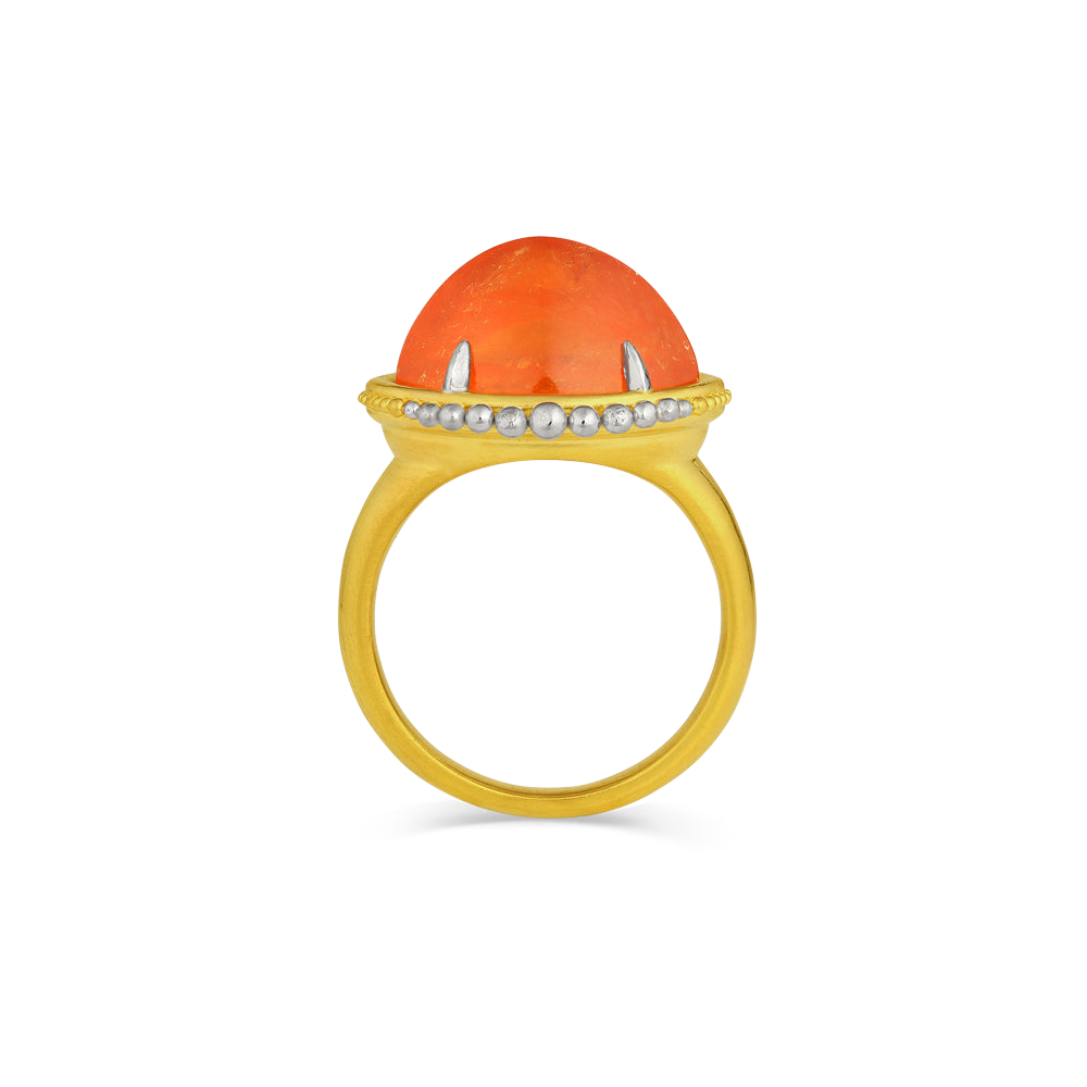 Side view of the Fiery Ora ring.