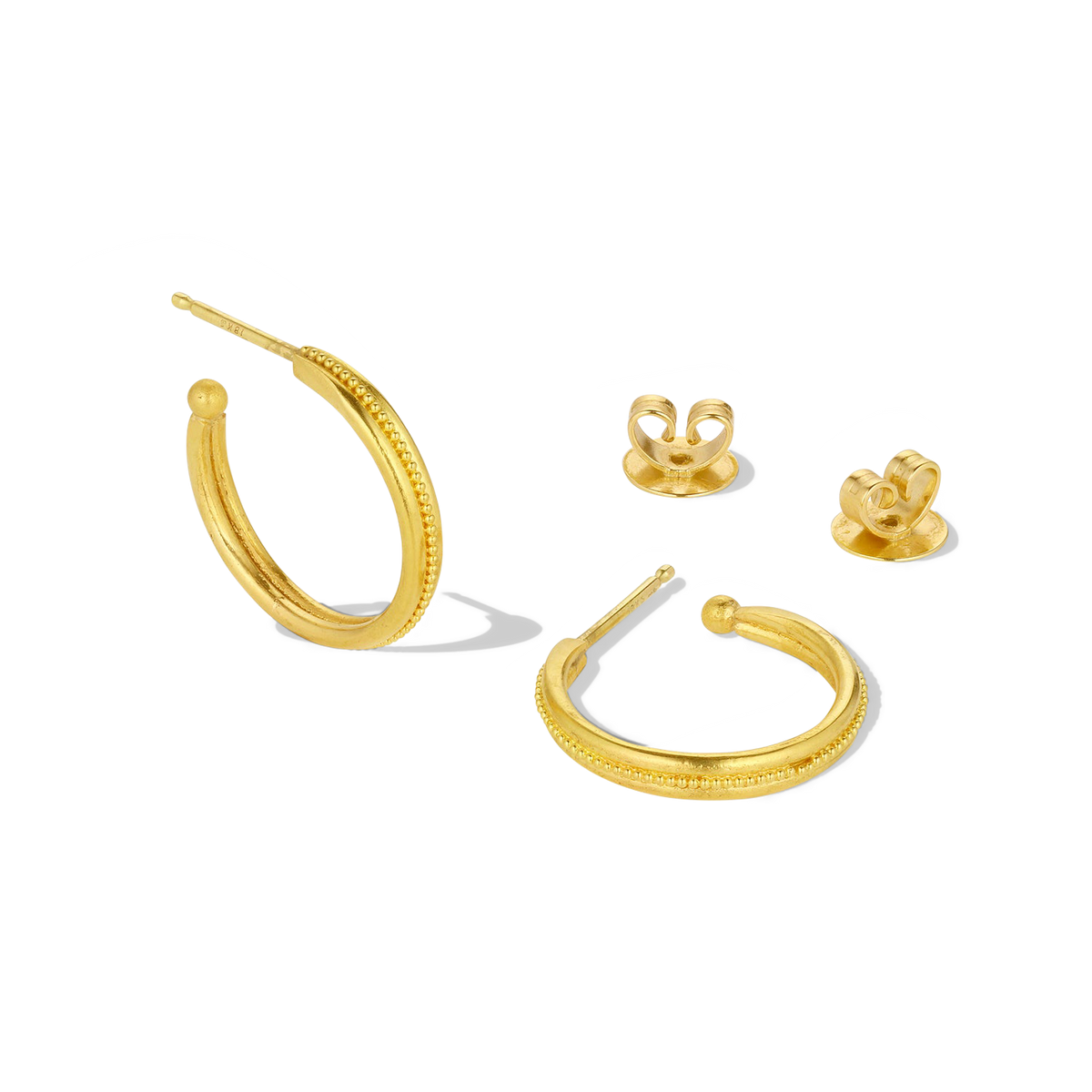 Alternate view of the Fila Hoop earrings.