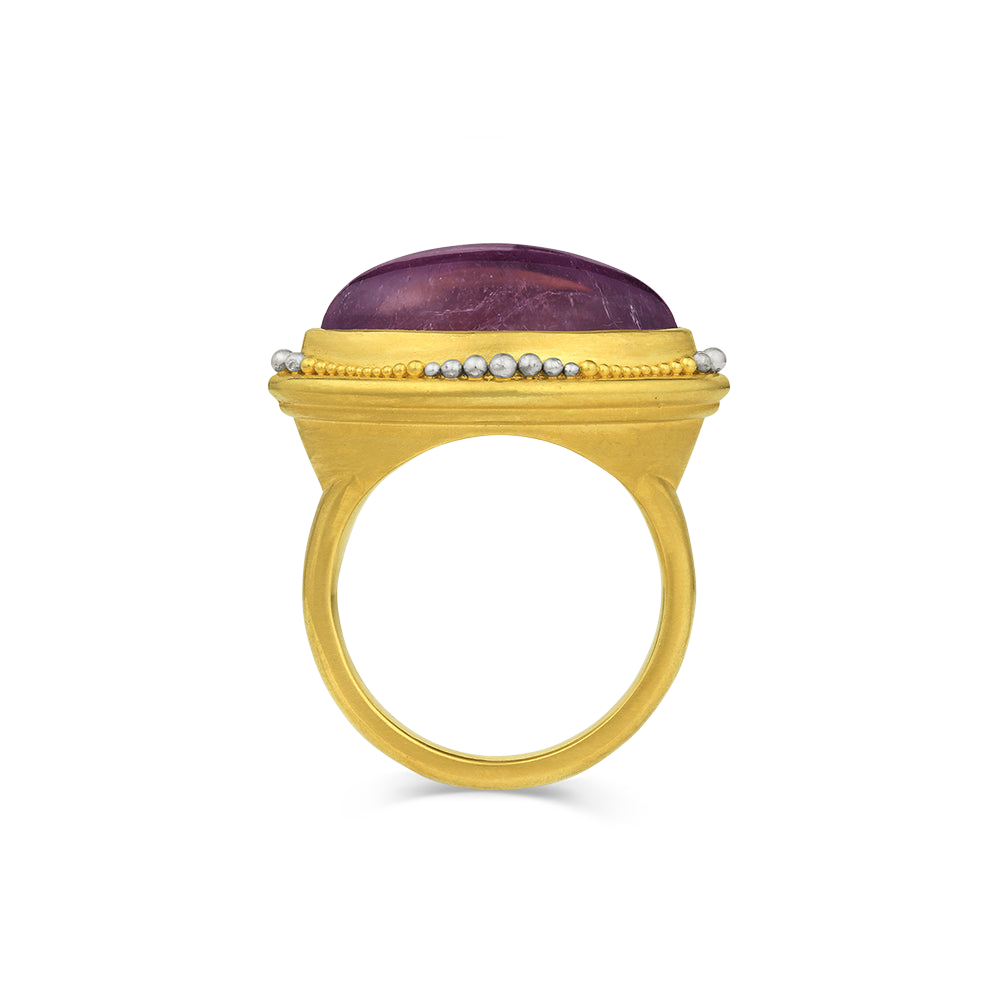 Side view of the Purple Nerrena Ring.