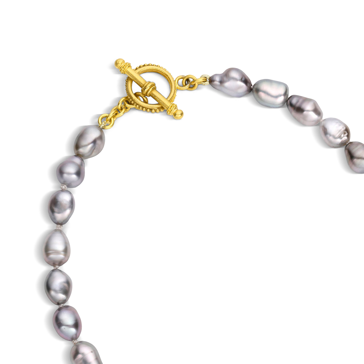 Ombré Keshi Pearl Station Necklace