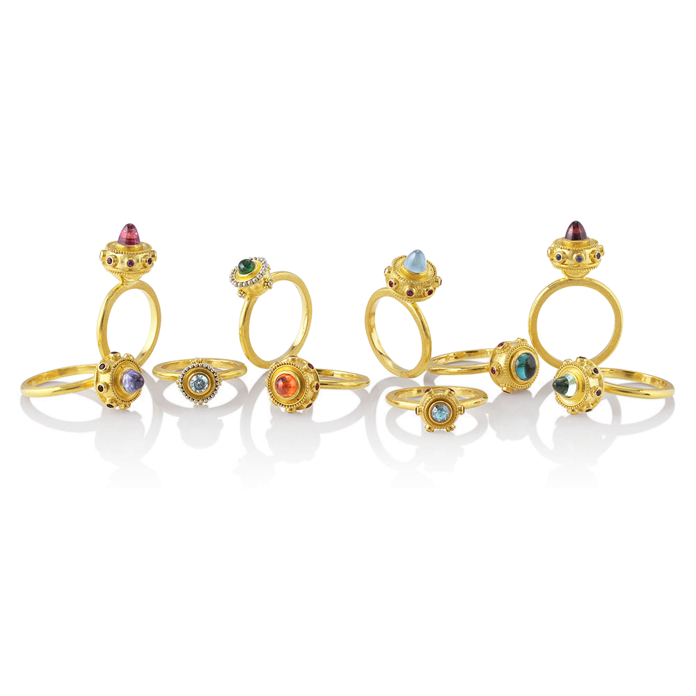 Collection of Sfaira and Orb rings.