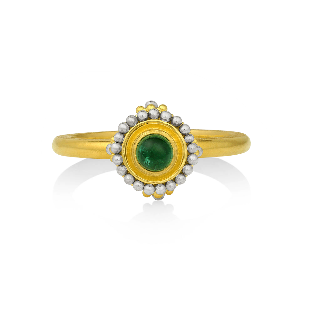 Top view of the Brazilian Paraiba Sfaira ring.