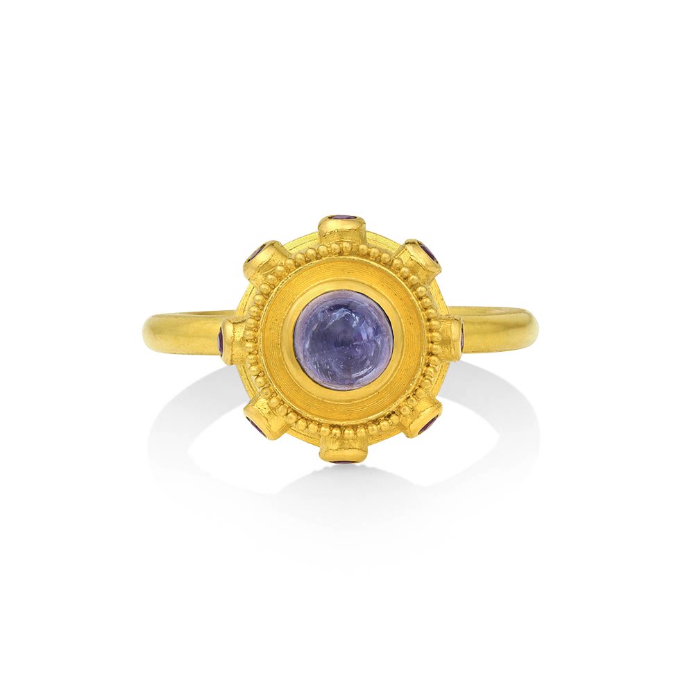 Top view of the Violet Orb ring.