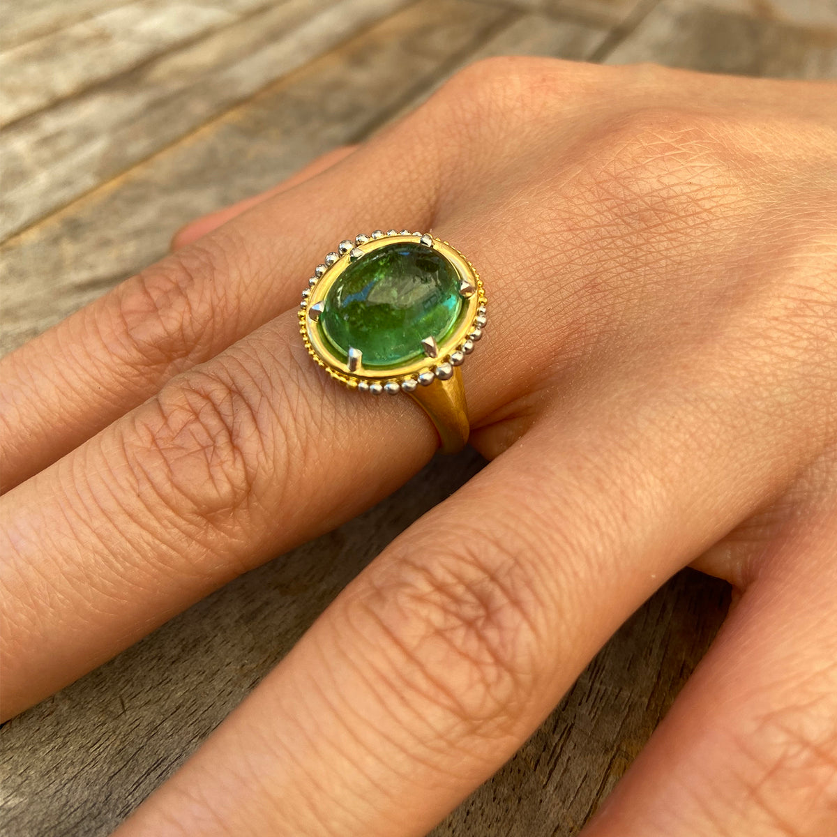 Ora ring on model.