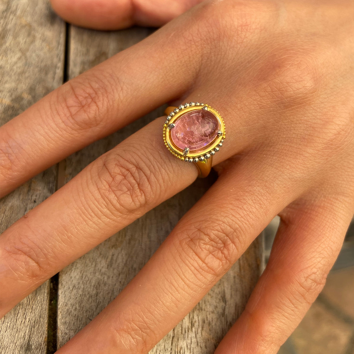 Ora ring on model.